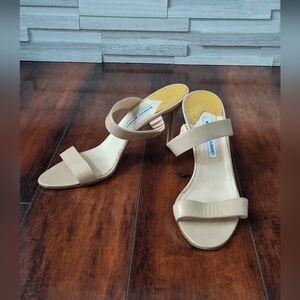 Manolo Blahnik Tan Leather Strapy Sandals Heels EU 40.5 US 10.5